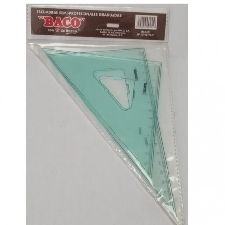 ESCUADRAS BACO SEMIPROFESIONAL 2045/60 C/GRADUACION C/ BISEL / 6