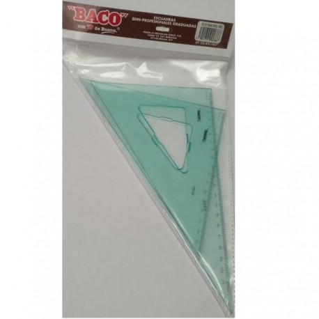 ESCUADRAS BACO SEMIPROFESIONAL 2545/60 C/GRADUACION S/ BISEL / 6