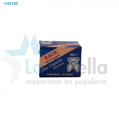 CLIP BACO GIGANTE MARIPOSA  1 /24