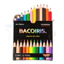 PINTURAS BACOIRIS 12 COLORES CORTOS /100