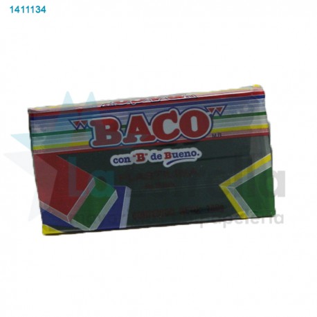 PLASTILINA MARQUETA BACO VERDE OSCURO 62 /100