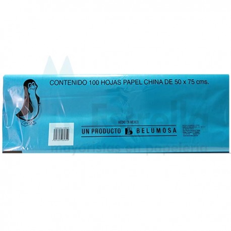 PAPEL CHINA AZUL CELESTE (COBALTO) 15 /10