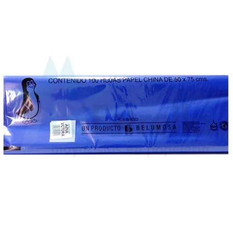 PAPEL CHINA AZUL ELECTRICO (VICTORIA) 28 /10