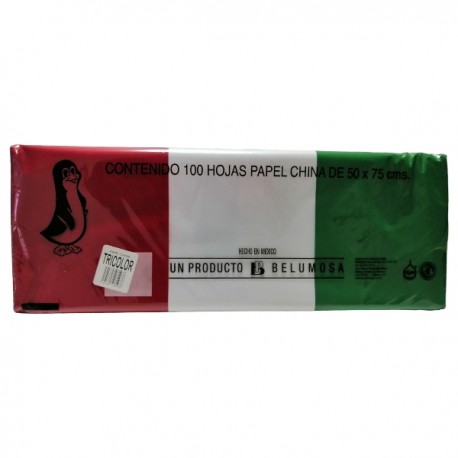 PAPEL CHINA TRICOLOR /10