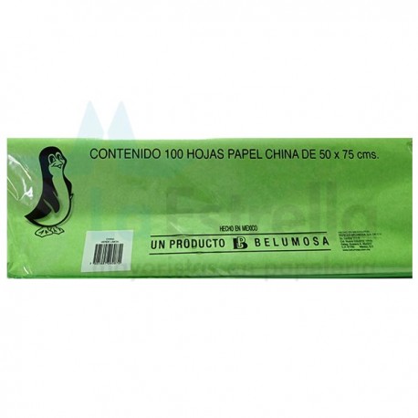 PAPEL CHINA VERDE LIMON 18 /10