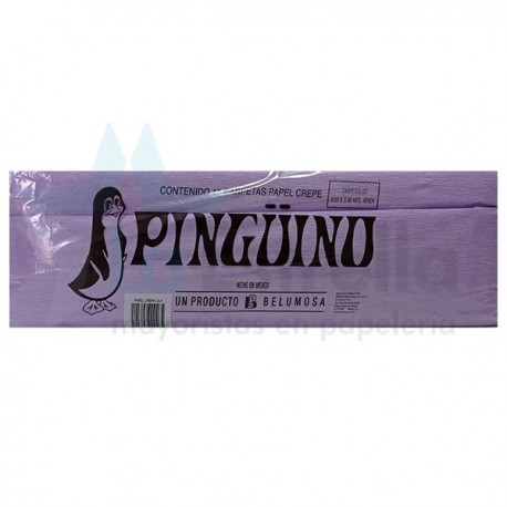 PAPEL CREPE PINGUINO LILA 09 /25