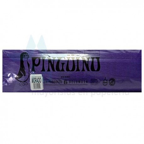 PAPEL CREPE PINGUINO MORADO 10 /25