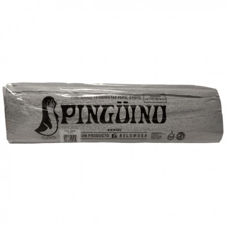 PAPEL CREPE PINGUINO PLATA METALICO 48 /20