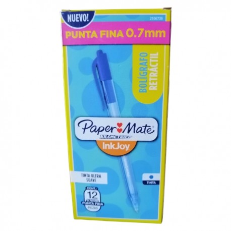 BOLIGRAFO KILOMETRICO P/F 100RT RETRACTIL AZUL 2166736 / 48