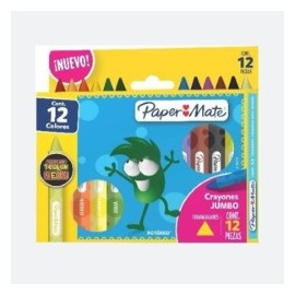 CRAYON PAPER MATE 12 COLORES EXTRAGRUESOS TRIANGULAR 2136743 /36