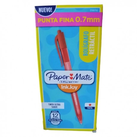BOLIGRAFO KILOMETRICO P/F 100RT RETRACTIL ROJO 2166762 / 48