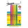 MARCATEXTOS SHARPIE FLUORESCENTE PUNTA CINCEL C/4 COL. SURTIDOS