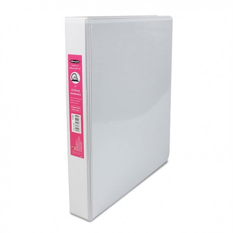 CARPETA T/C WILSON JONES 1 PULG BLANCA C/CRISTAL HER D - P0234 / 12