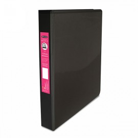CARPETA T/C WILSON JONES 1 PULG NEGRO C/CRISTAL HER D - P0235 / 12