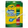 PLUMON CRAYOLA SUPER TIPS C/50 COLORES LAVABLES 585150 /24