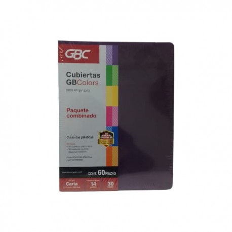 PASTAS ACCO GBCOLOR T/C MIXTO C/30 JUEGOS P3280 /8