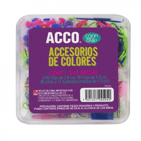 SET DE ESCRITORIO ACCO C/ ACCESORIOS 242 PZAS P4594 /12