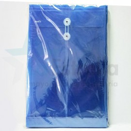SOBRE PLASTICO ATIENZA C/HILO T/O AZUL UF119 /5