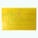 SOBRE PLASTICO ATIENZA HORIZONTAL C/HILO T/C AMARILLO UF117 /5