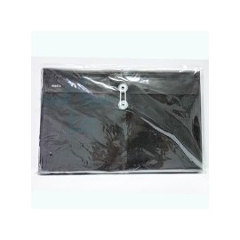 SOBRE PLASTICO ATIENZA HORIZONTAL C/HILO T/C HUMO UF117 /5