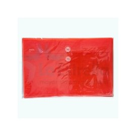 SOBRE PLASTICO ATIENZA HORIZONTAL C/HILO T/C NARANJA UF117 /5