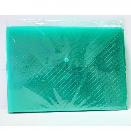 SOBRE PLASTICO ATIENZA C/BROCHE T/O VERDE MOD C331 /5