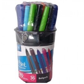 BOLIGRAFO AZOR P/F PIN POINT BOTE C/36 PIEZAS /6