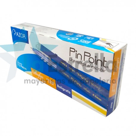 BOLIGRAFO AZOR P/U ULTRAFINO PIN POINT AZUL 6840AZ /30