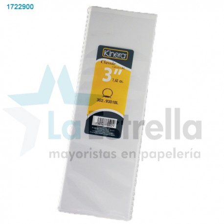 CARPETA T/C AZOR BLANCA 3 CLASSIC 9301BL /8
