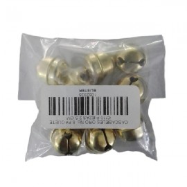 CASCABELES ORO No. 8 PAQUETE C/10 PIEZAS 2.5 CM