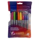 MARCADOR SIGNAL BRUSH PERMANENTE C/8 COLORES SUTIDOS 32108 /12