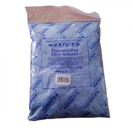 DIAMANTINA 1KG DELGADA AZUL CIELO C15 1/12
