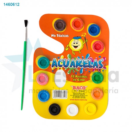 ACUARELA BACO C/12 /100