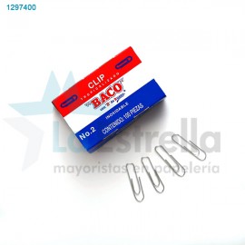 CLIP BACO CUADRADITO INOXIDABLE  2 / 100